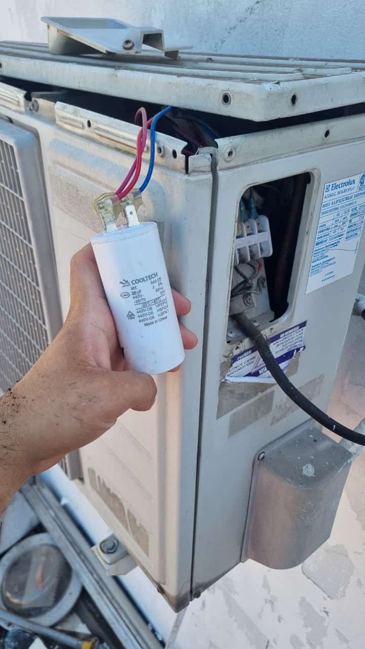 Cambio de capacitor en unidad exterior